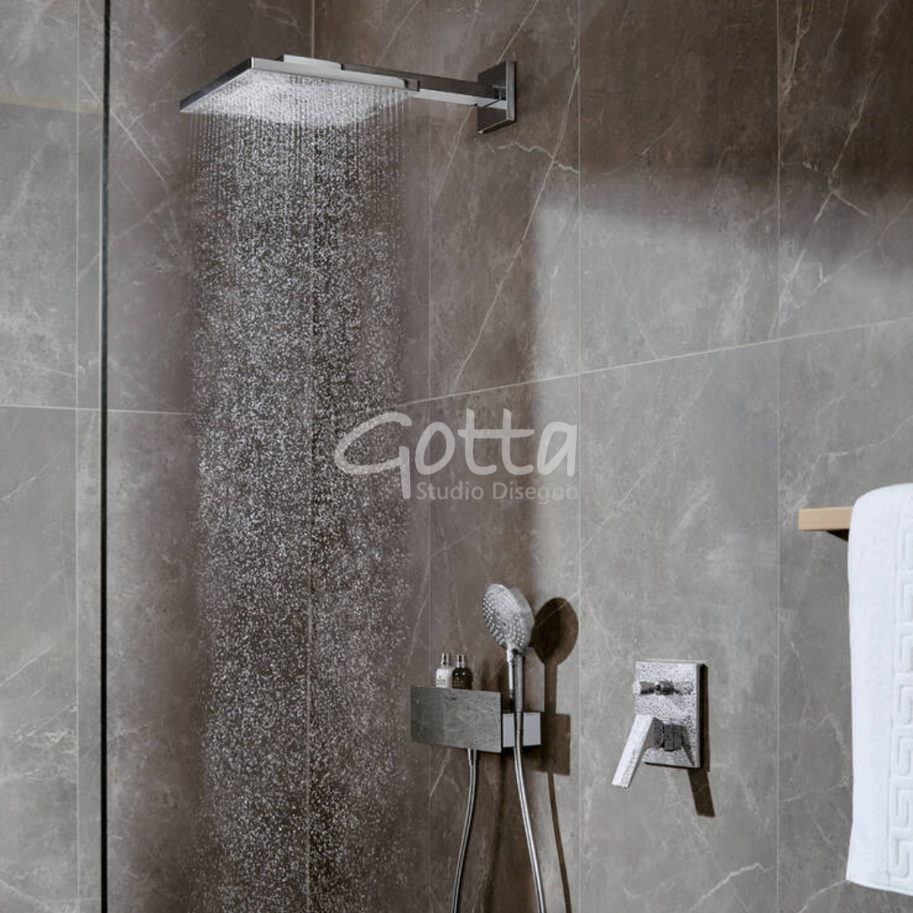 Raindance E Ducha Fija 300 1jet con Brazo 30x30 cm Cromo Hansgrohe 26238000 Essentials