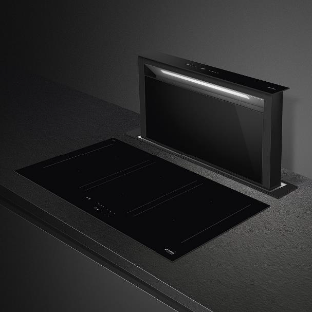 Universal - Campana Down Draft Totalmente Integrada para Isla 4 velocidades + Boost SMEG KDD90CNE2