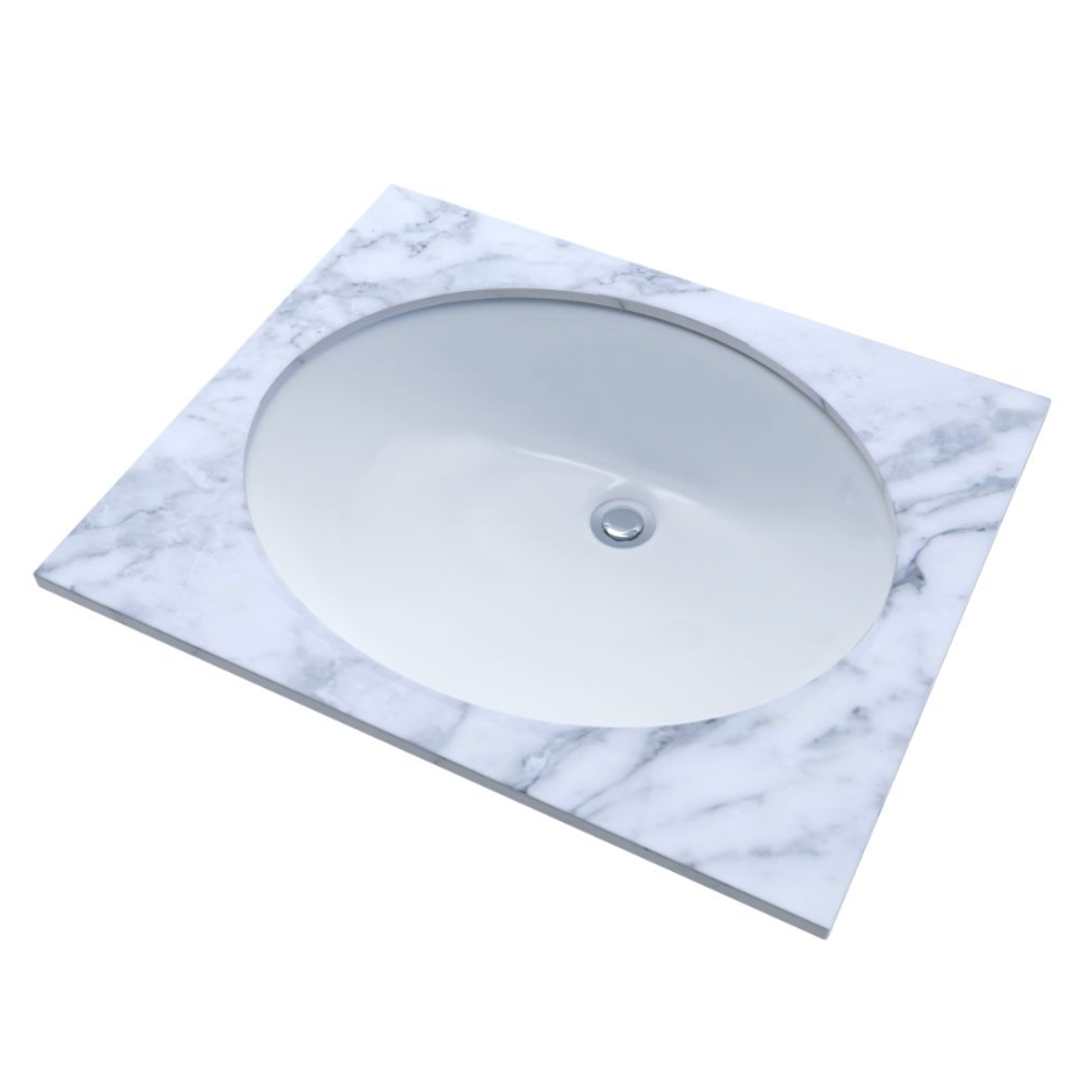 TOTO Lavabo Fina Porcelana de Bajocubierta con Rebosadero TOTO LT569#01