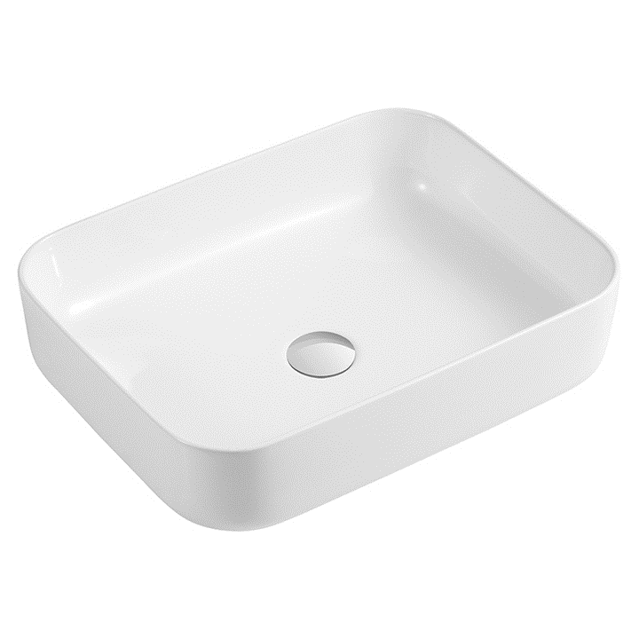 Lavabo Sobrecubierta sin rebosadero Square Medidas 51x40x13cm