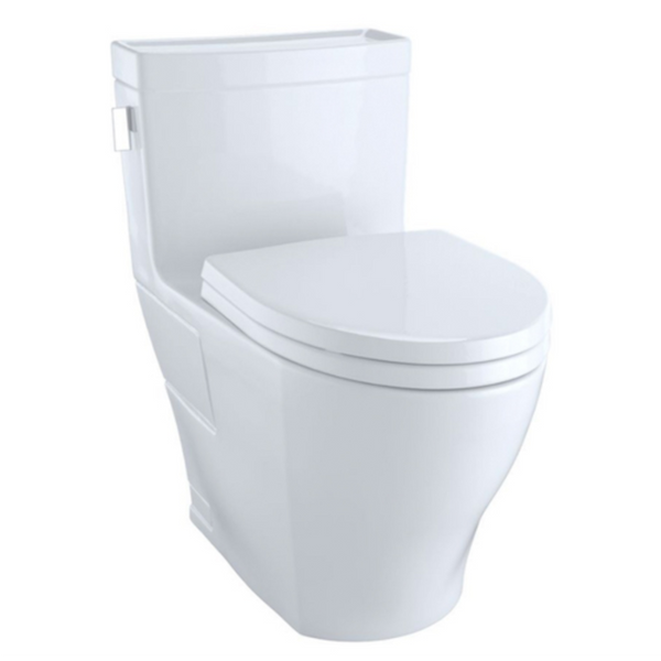 TOTO Legato™ One Piece Toilet 1.28 GPF Inodoro de Taza alargada TOTO MS624124CEFG#01