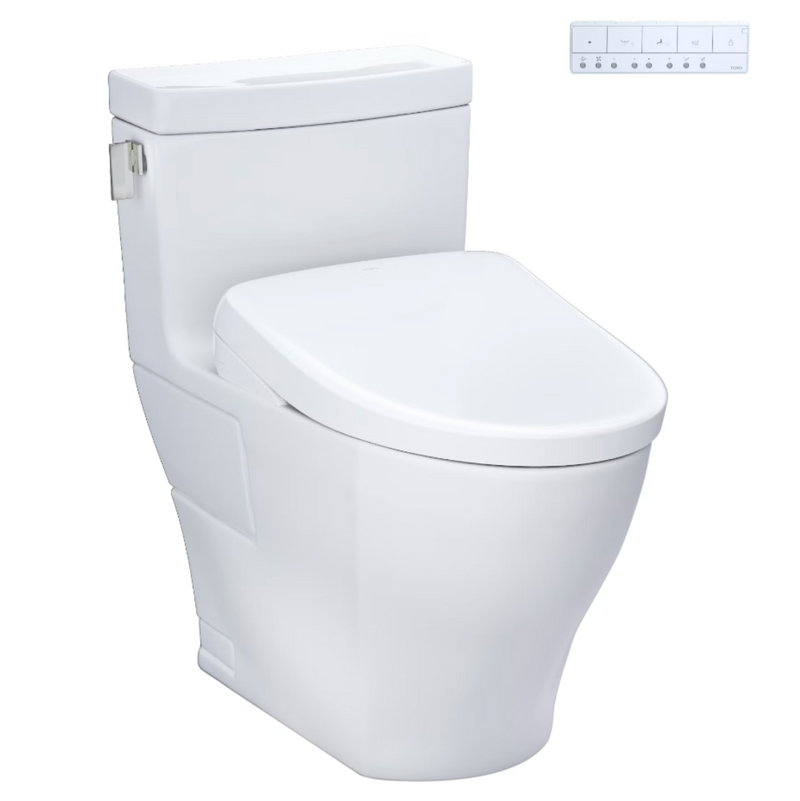 TOTO Legato® - Washlet®+ S7A - Inodoro de Una Pieza  - 1.28 GPF MW6244736CEFGA