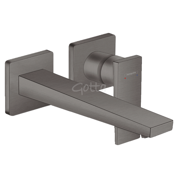 Metropol Mezclador Monomando de Lavabo Empotrado con caño 22.5 cm Cromo Negro Cepillado Hansgrohe 32526340 Essentials