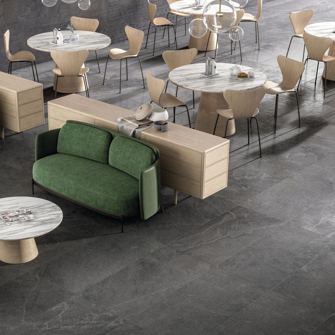 OVERLAND ANTRACITA - Piso Porcelánico Rectificado Esmaltado Mate 60x120 cm / Caja con 2 Pzs / Precio por Caja con 1.44 m2