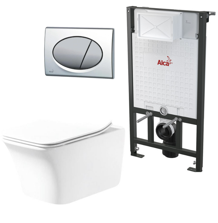 WC Suspendido Amsterdam WC012 M71 A101 para Instalacion en Muro Falso o Sólido