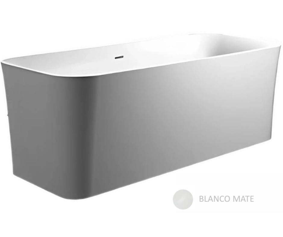 Tina URREA freestandig rectangular 21TF.3 color blanco mate, acrílico, capacidad 310L.
