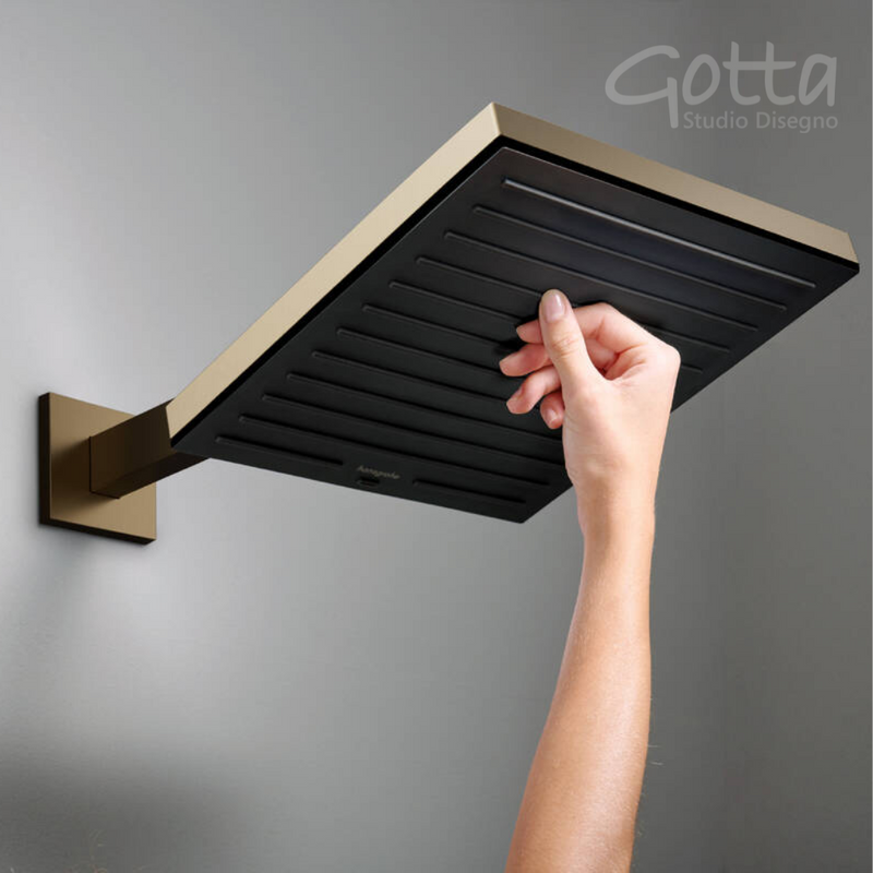 Pulsify E 260 Ducha fija 1 jet EcoSmart Bronce Cepillado/Negro Hansgrohe 24331140 Essentials