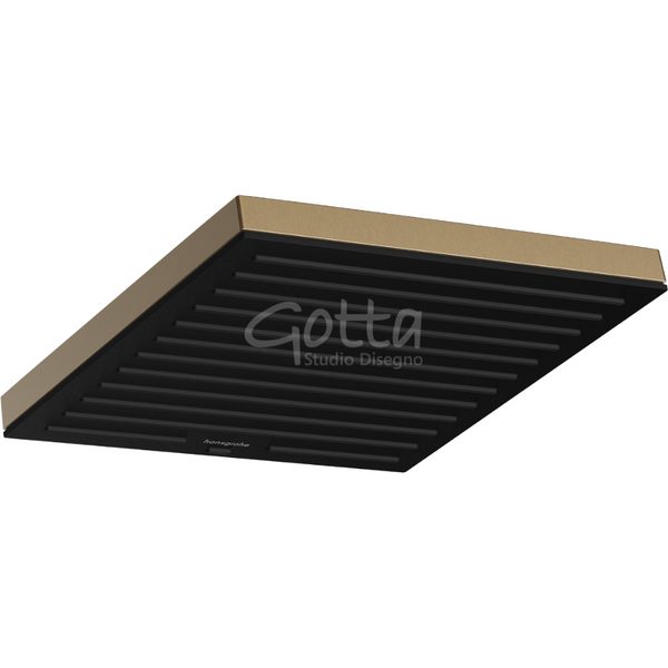 Pulsify E 260 Ducha fija 1 jet EcoSmart Bronce Cepillado/Negro Hansgrohe 24331140 Essentials