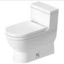 WC One Piece Starck 3 de Porcelana Single Flush con Asiento Soft Close y Sifón completamente Vitrificado Duravit ST3 2120010215