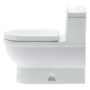 WC One Piece Starck 3 de Porcelana Single Flush con Asiento Soft Close y Sifón completamente Vitrificado Duravit ST3 2120010215