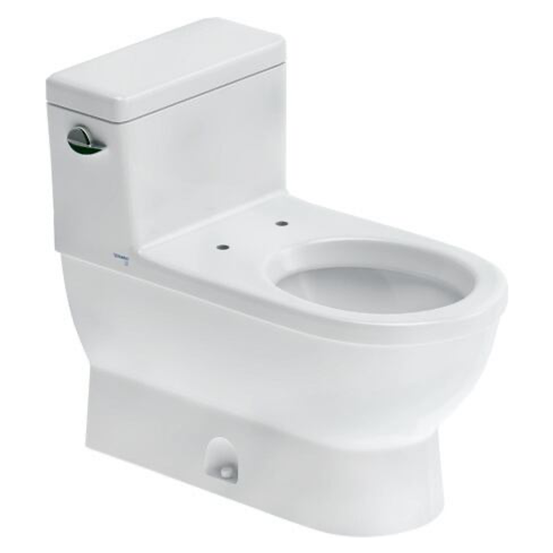 WC One Piece Starck 3 de Porcelana Single Flush con Asiento Soft Close y Sifón completamente Vitrificado Duravit ST3 2120010215