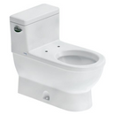 WC One Piece Starck 3 de Porcelana Single Flush con Asiento Soft Close y Sifón completamente Vitrificado Duravit ST3 2120010215