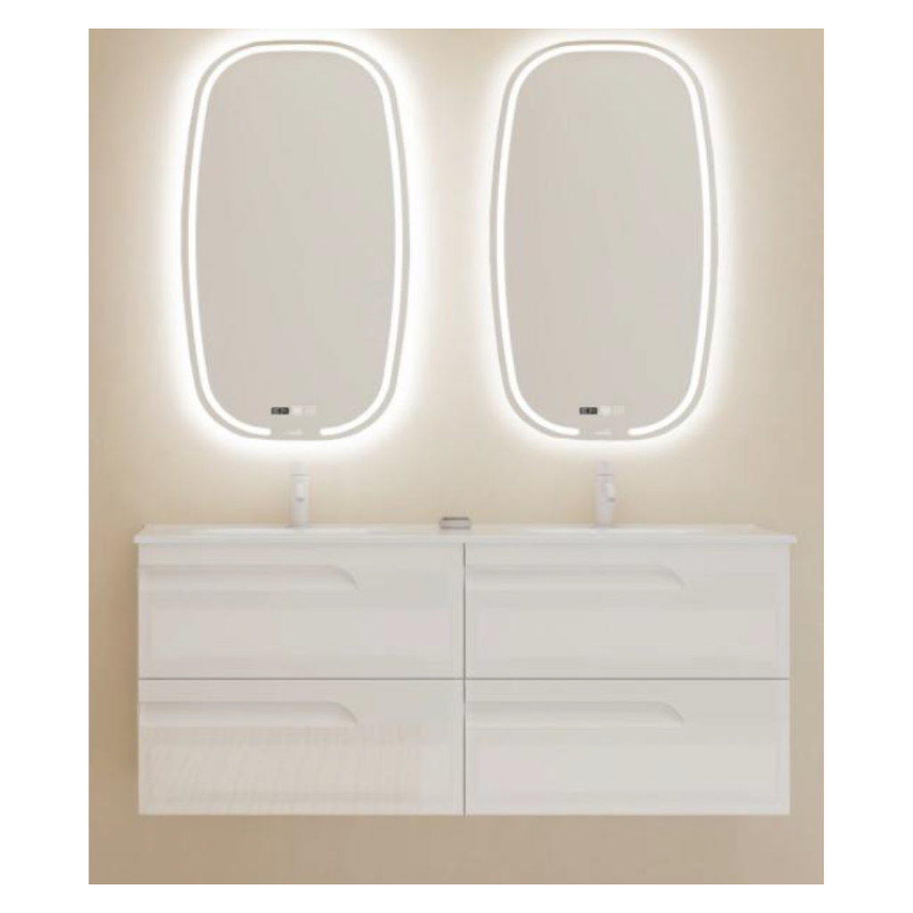 Gabinete Vitale 120 (Volado) Lacado Brillo Blanco