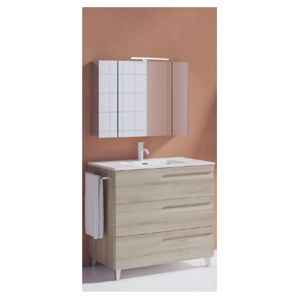 Gabinete Vitale 60 (con patas) Lacado Brillo Blanco
