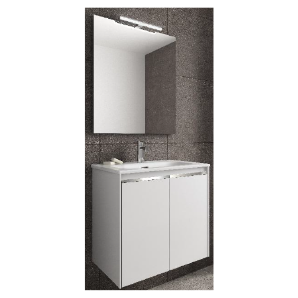 Gabinete Style 60 2 puertas Royo, Lacado Brillo Blanco