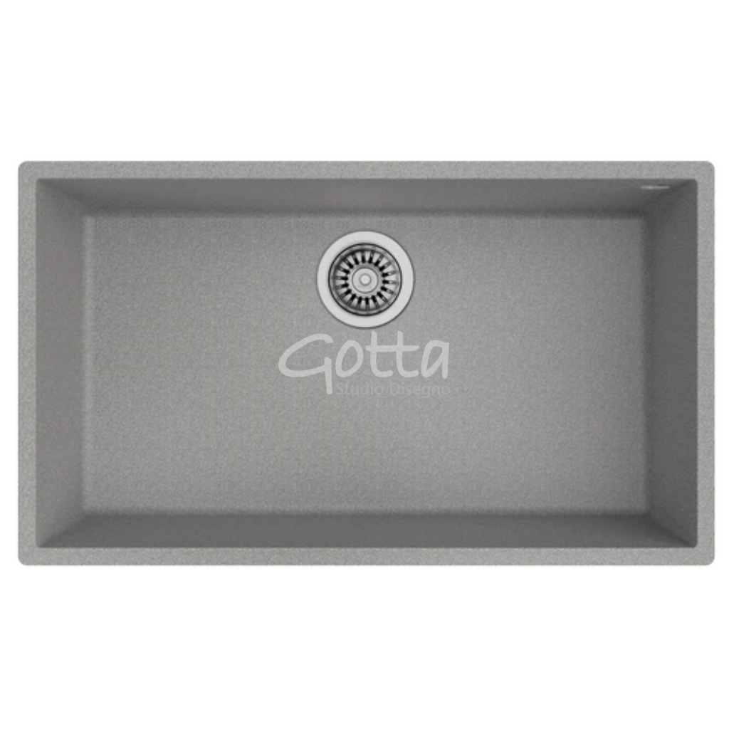 Fregadero Submontar Tegranite 76x44cm Stone Grey