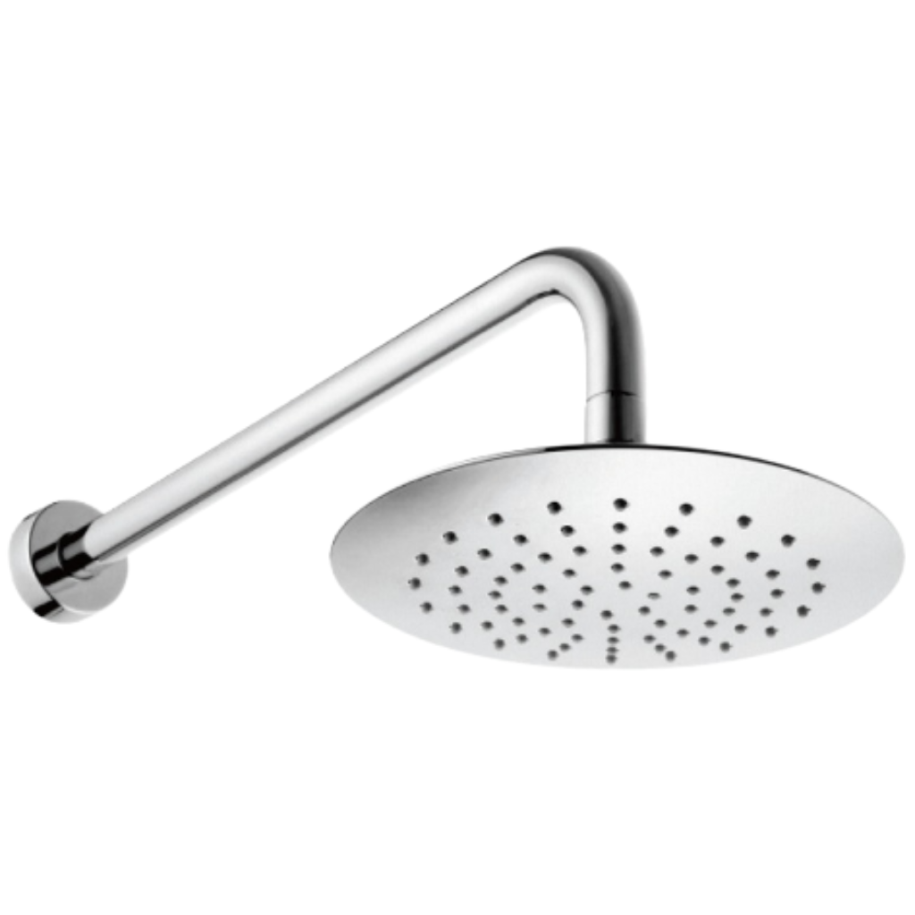 Urrea Regadera con brazo y chapetón a pared Vermont Cromo 2095B