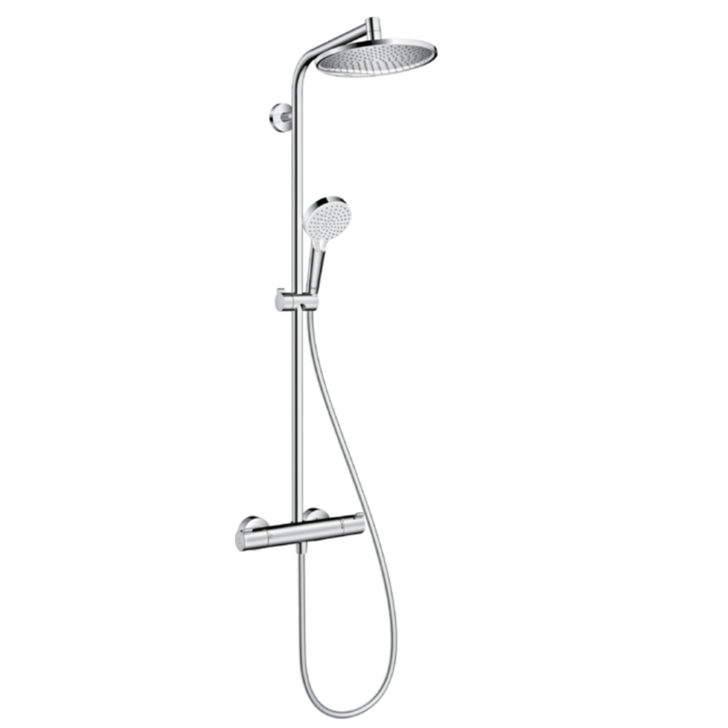 Vernis Blend Showerpipe 200 1jet EcoSmart con termostato Cromo Hansgrohe 26089000 Essentials