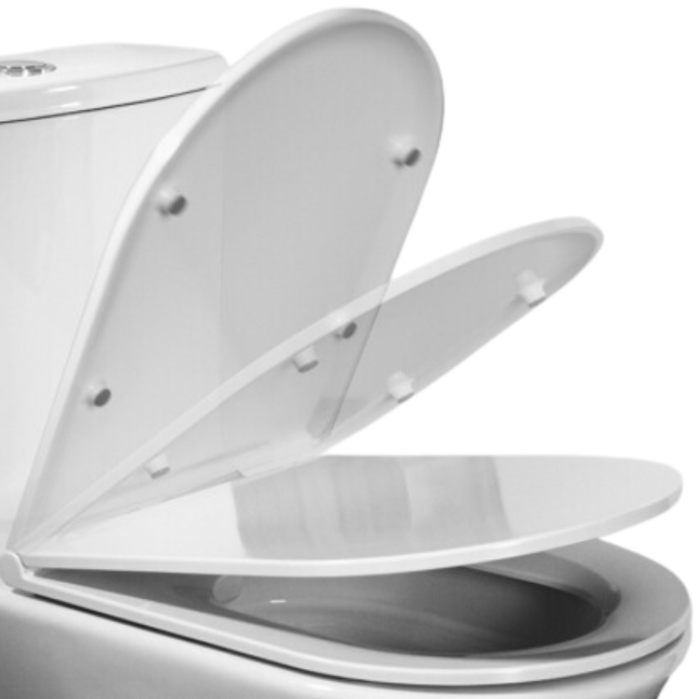 Asiento con Tapa para WC Ovale E color Blanco Urrea 75.7567.23