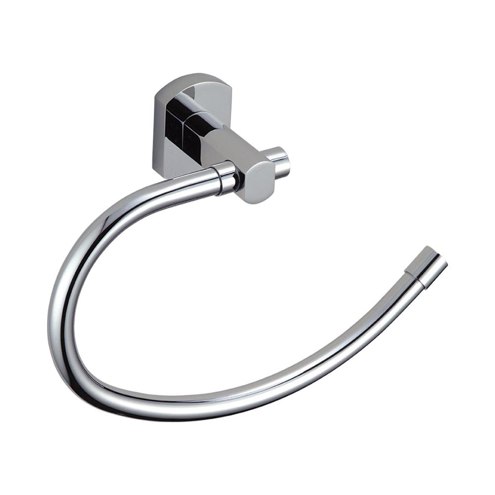 Toallero de argolla acabado Cromo Rectangolo TB20.439 Tecnobath