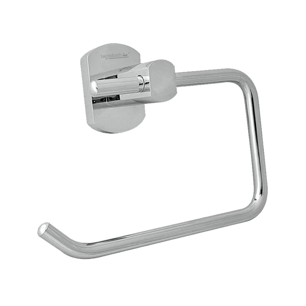 Portarrollo acabado Cromo Rectangolo TB20.469 Tecnobath