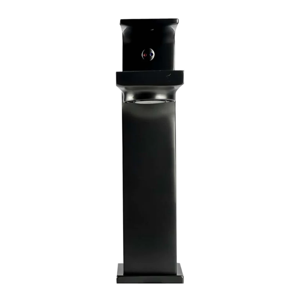 Monomando Corto para Lavabo Gun Metal Row TB42.011GM