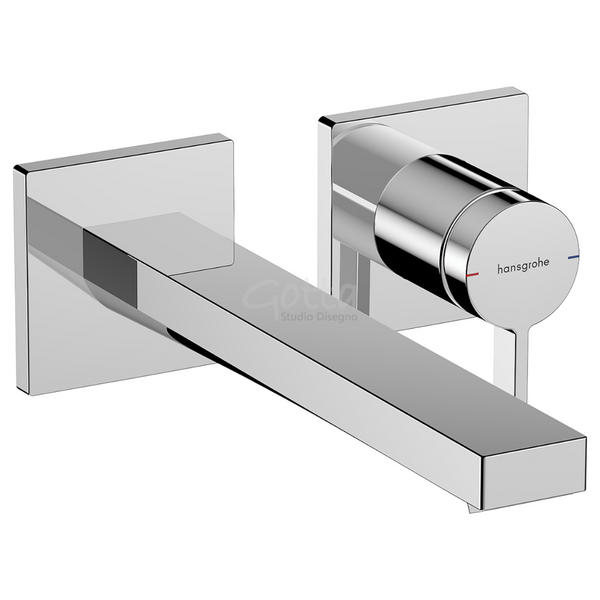Tecturis E Mezclador monomando de lavabo empotrado con caño 22.5 cm Cromo Hansgrohe 73051000 Essentials
