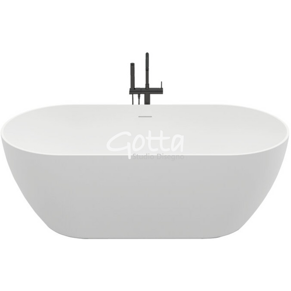 NUKURU - Tina freestanding Ovalada Acrílico Blanco Mate 170x80x57 cm. Producto Español ¡DISPONIBLE PARA ENTREGA INMEDIATA!