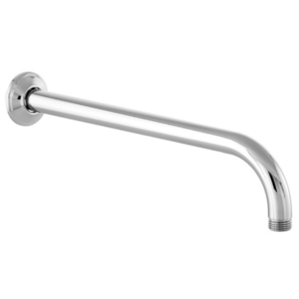 Brazo de regadera recto a pared tubular de 40 cm acabado cromo URREA 2303