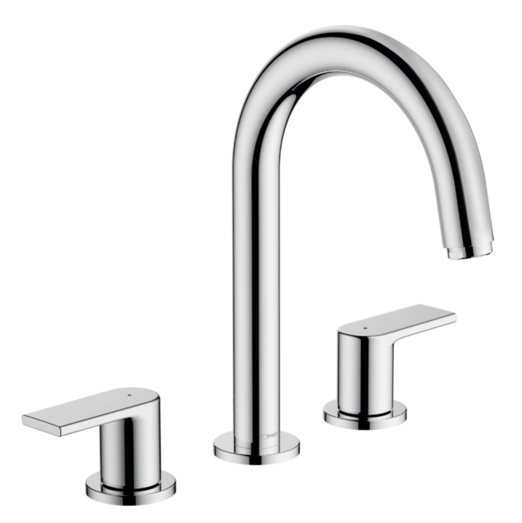 Vernis Shape Mezcladora de Lavabo de 3 agujeros con vaciador Hansgrohe 71563000