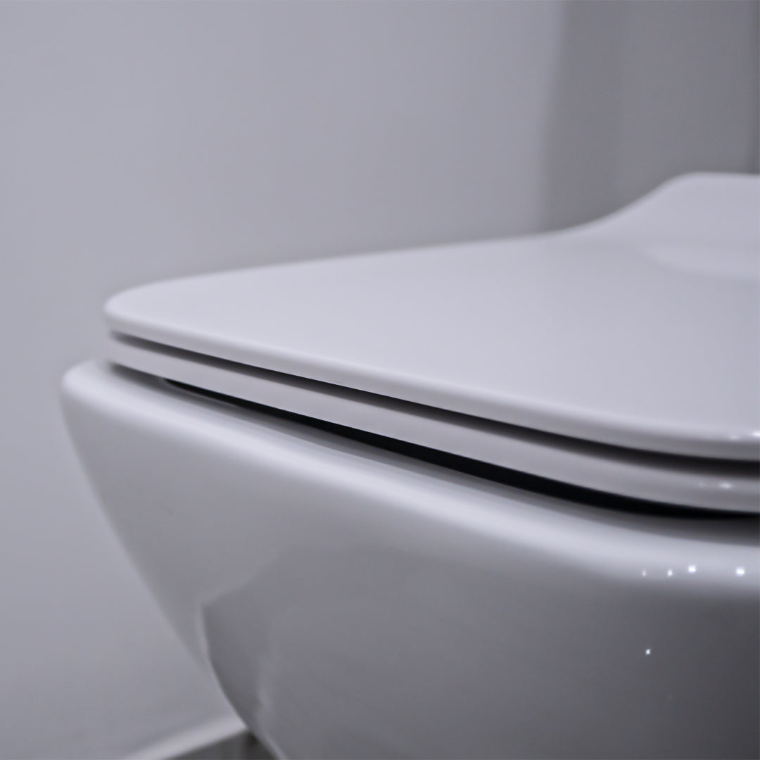 WC One Piece Ahorrador de Agua Trampa Oculta y Asiento Cierre Lento Reforzado