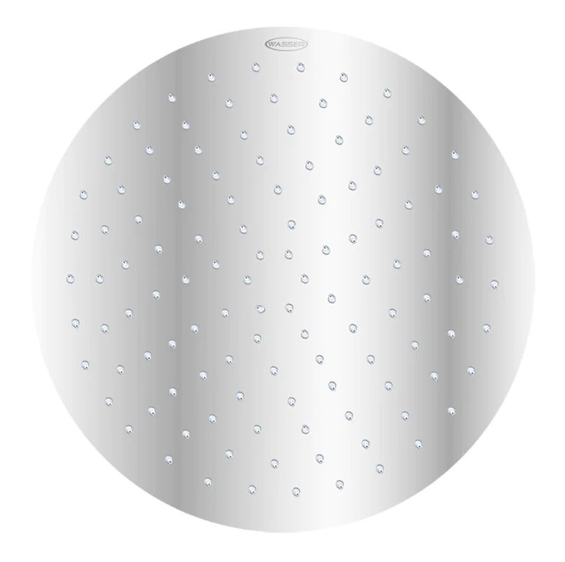 Regadera Redonda de Lluvia Diámetro 40 cm Acero Inoxidable Brillante
