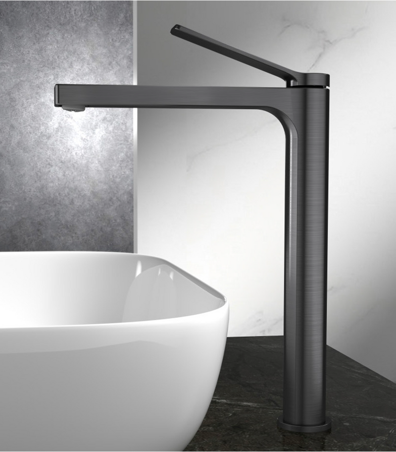 Monomando Alto para Lavabo acabado Gun Metal