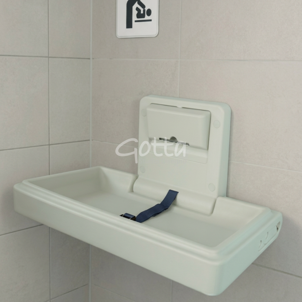 Cambiador horizontal para Bebe útil en Baños Públicos Wasser