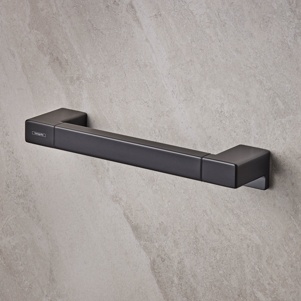 Addstoris Toallero de Manos Asidero Negro Mate Hansgrohe 41744670 Essentials
