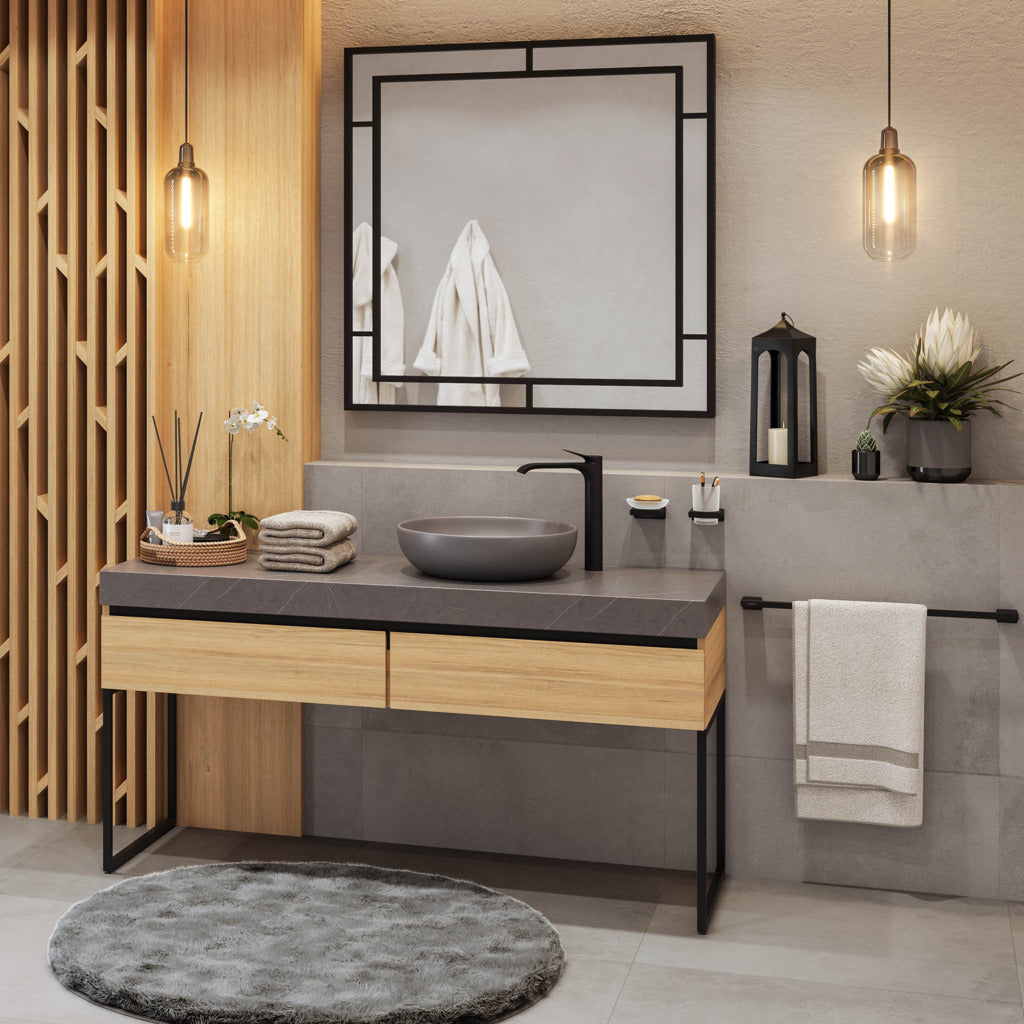 Addstoris Toallero de Barra 62.6 cm Negro Mate Hansgrohe 41747670 Essentials