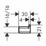 Addstoris Percha Sencilla Latón Cromo Hansgrohe 41742000 Essentials