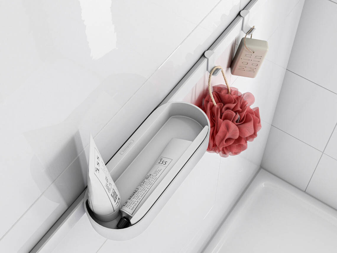 Wallstoris Cesta de almacenamiento Negro Mate Hansgrohe 27913670 ¡DISPONIBLE PARA ENTREGA INMEDIATA!